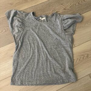 Madewell flutter sleeve top